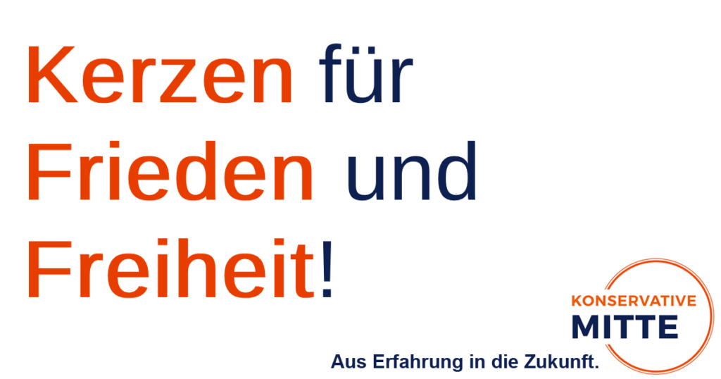 Kerzen für Frieden und Freiheit