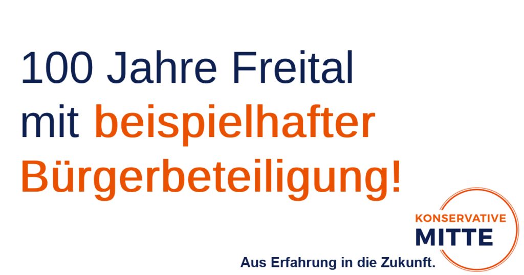 100 Jahre Freital mit beispielhafter Bürgerbeteiligung