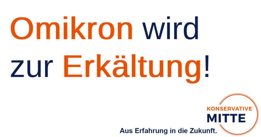 Omikron wird zur Erkältung