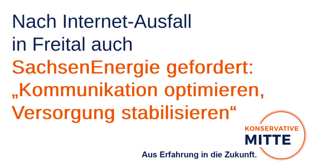 Nach Internet-Ausfall in Freital auch Sachsenenergie gefordert