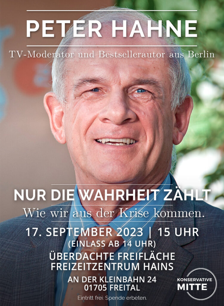 Konservative Mitte - Hahne Poster 230917 web