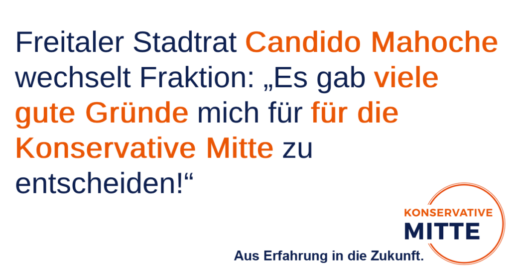 Candido Mahoche: "Es gab viele gute Gründe für die Konservative Mitte!"