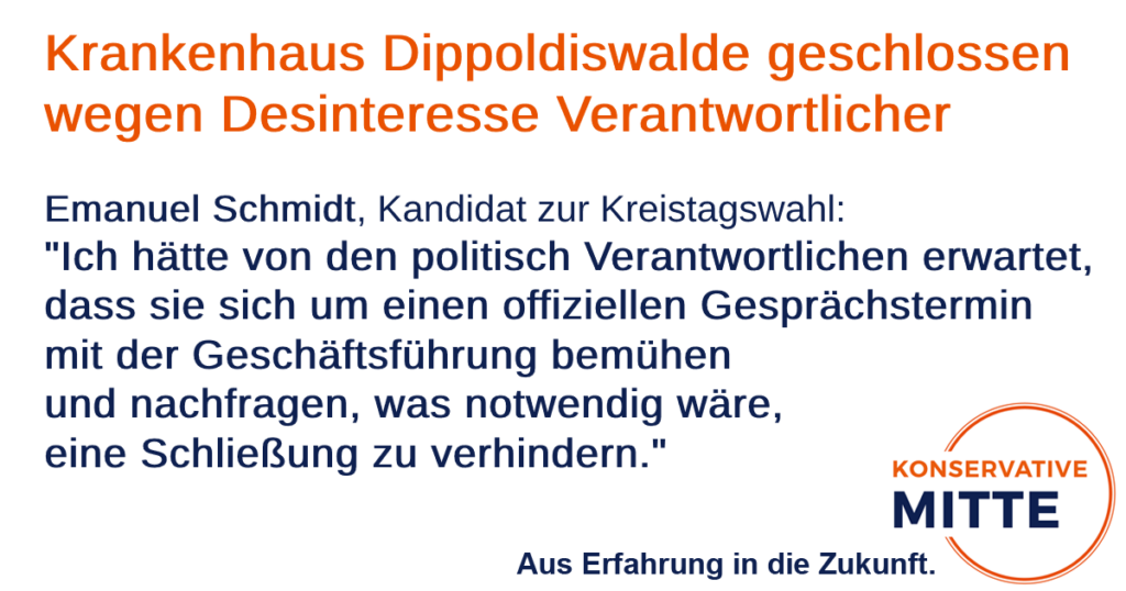 Krankenhaus Dippoldiswalde geschlossen - wegen Desinteresse Verantwortlicher