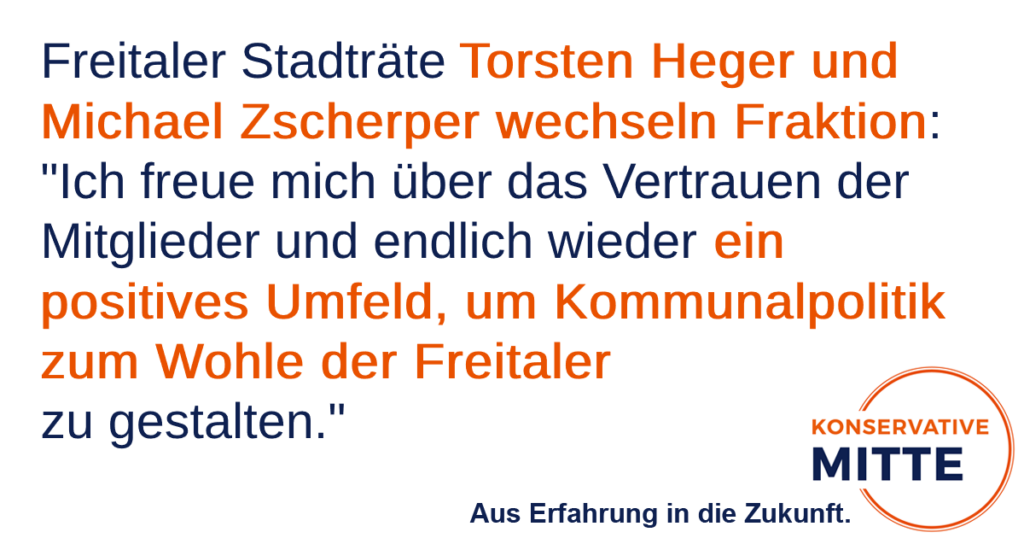 Torsten Heger und Michael Zscherper verstärken Konservative Mitte