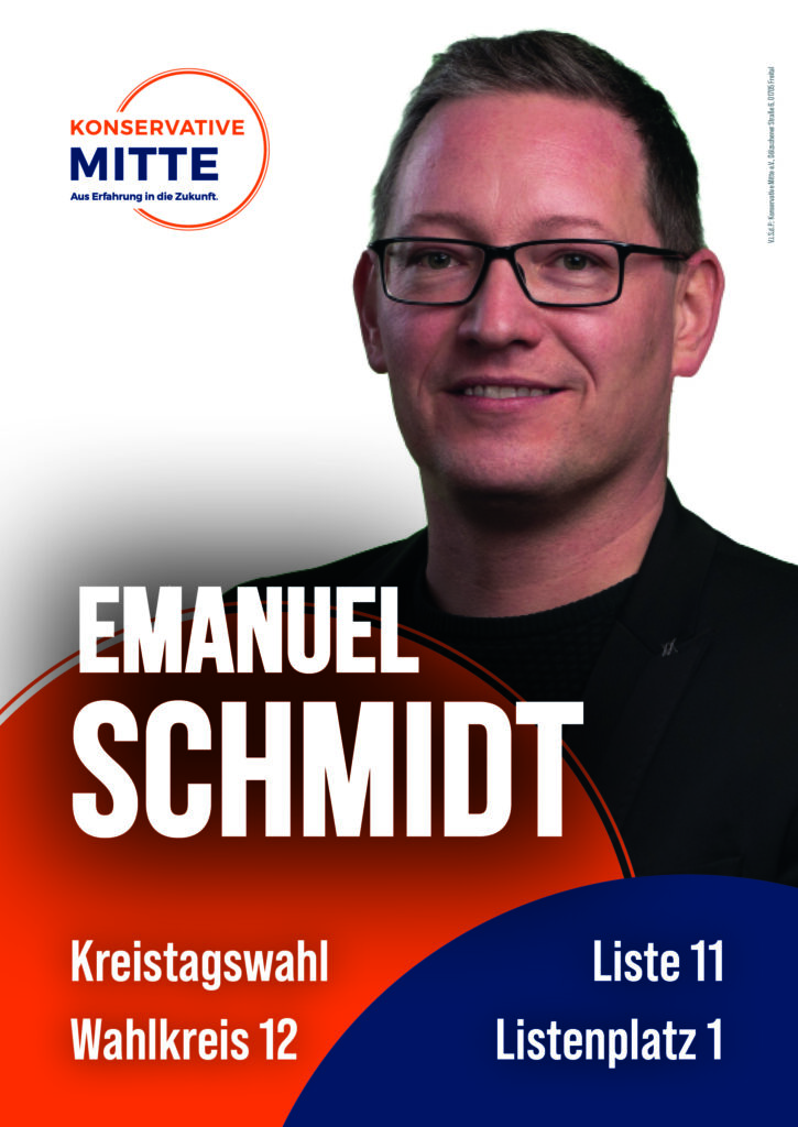Konservative Mitte - 1 emanuel schmidt Plakatdummy