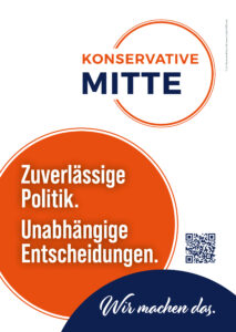 Konservative Mitte - 300 Stueck Stadt 240206 Plakat A1 allg hoch