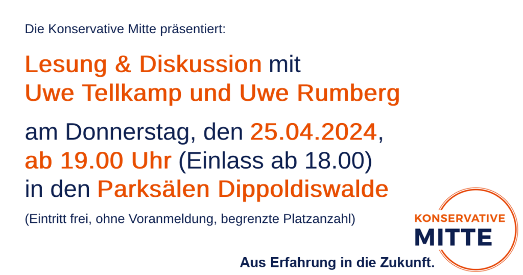 Konservative Mitte - Lesung und Diskussion Uwe Tellkamp Uwe Rumberg 2