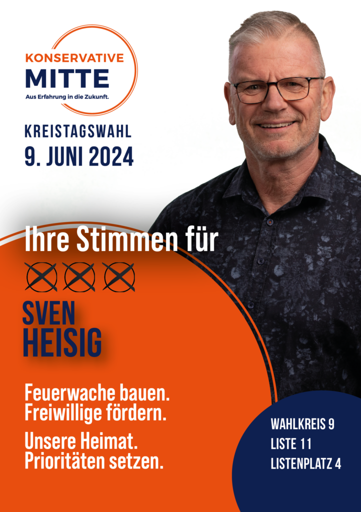 Konservative Mitte - Flyer A5 Heisig Kreistagswahl