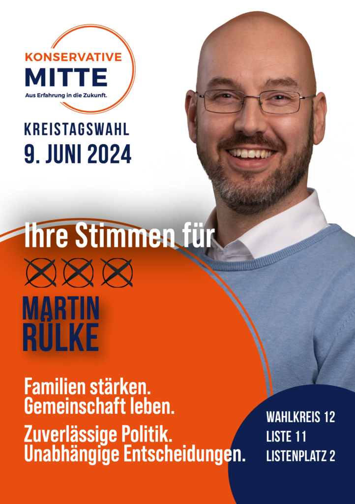 Konservative Mitte - Flyer A5 Ruelke Kreistagswahl