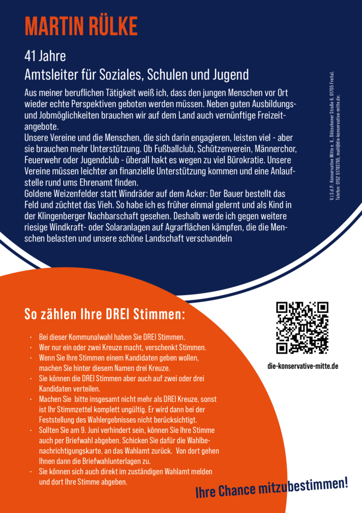 Konservative Mitte - Flyer A5 Ruelke Kreistagswahl2