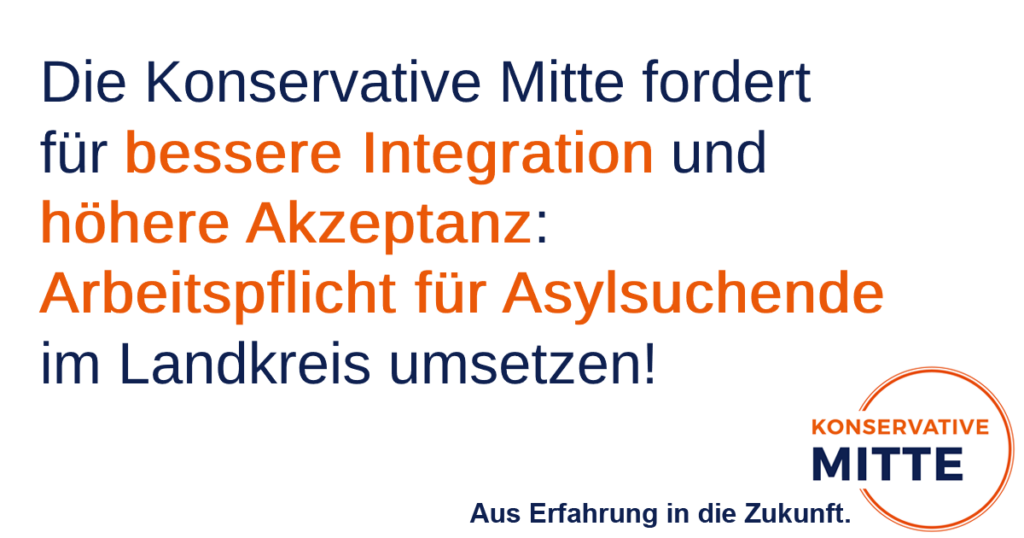 Arbeitspflicht für Asylsuchende im Landkreis umsetzen