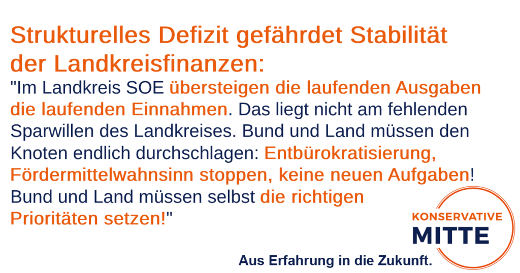 Strukturelles Defizit gefährdet Stabilität der Landkreisfinanzen