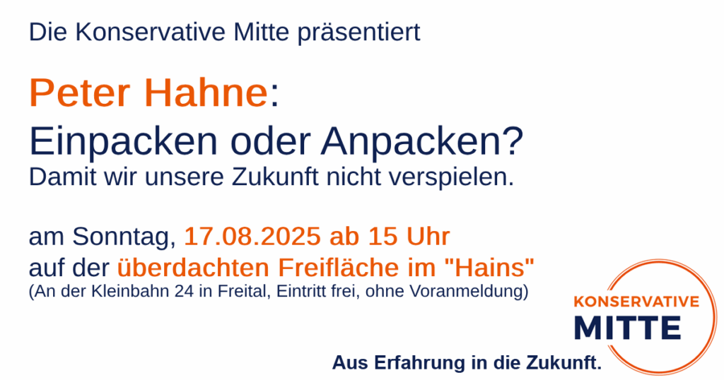 Peter Hahne am 17.08.2025 in Freital