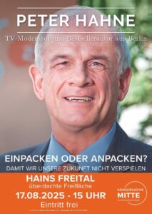 Konservative Mitte - Peter Hahne kommt am 17.08. nach Freital